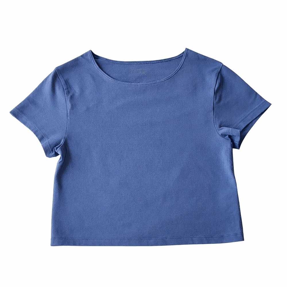 Offline by Aerie Hugger Crop Athletic Top Blue Size L